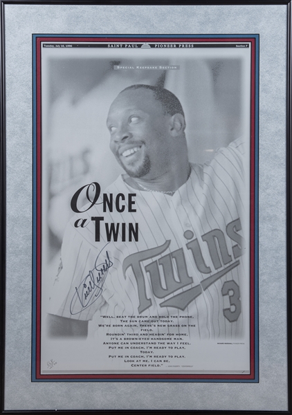 Lot Detail - Kirby Puckett Autographed & Inscribed Limited Edition