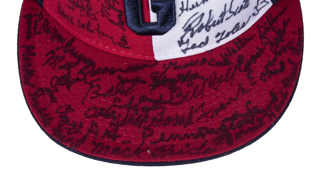 Negro League Legends Detroit Stars Multi Signed Hat With Over 50 Autographs  JSA