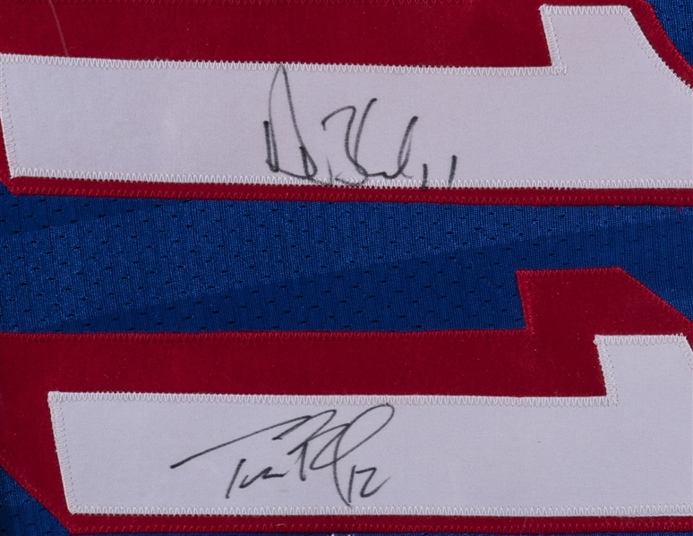 Lot Detail - Tom Brady and Drew Bledsoe Dual Signed Drew Bledsoe