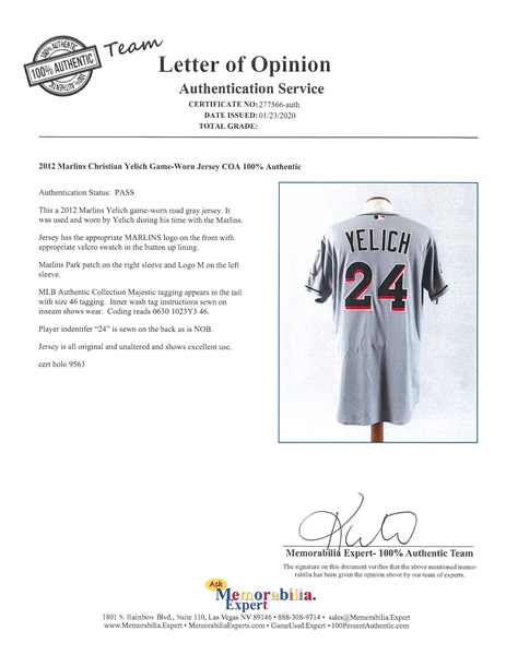 Christian Yelich Milwaukee Brewers Game Issued Jersey 2018 NL MVP Year MLB  Auth