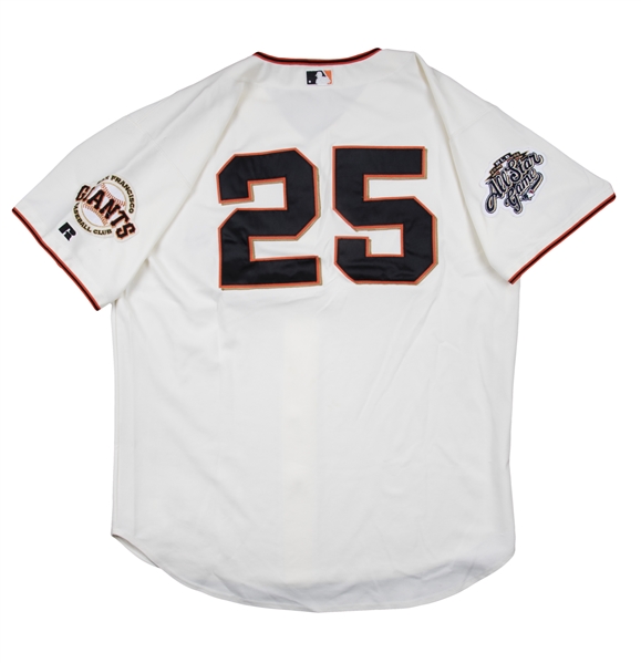 Lot Detail - 2002 Barry Bonds Game Used San Francisco Giants Home Jersey  Photo Matched To 7 Games Including All-Star Game (Bonds LOA & Sports  Investors Authentication)