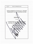 2019 President Donald Trump Signed Set of Impeachment Documents From House Judiciary Committee with Title Page-SIGNED ON THE DAY of Impeachment! (Beckett, PSA/DNA & Letter of Provenance)
