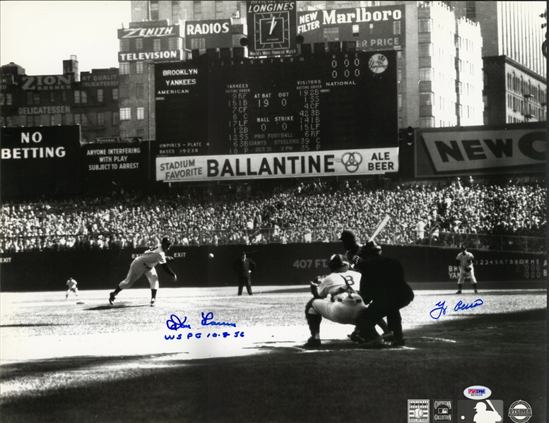 Official Yogi Berra And Don Larsen Yankees 1956 World Series