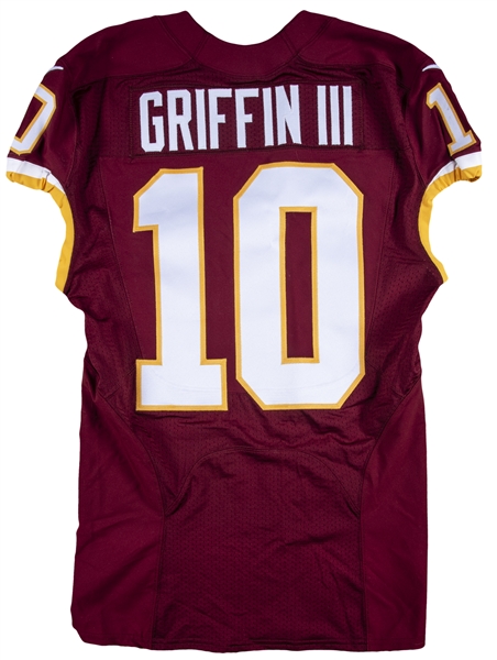 Lot Detail - 2015 Robert Griffin III Game Used Washington Redskins ...