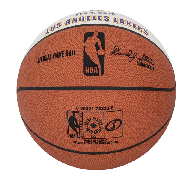 Kobe Bryant Signed Official Game Ball Series Basketball with (5