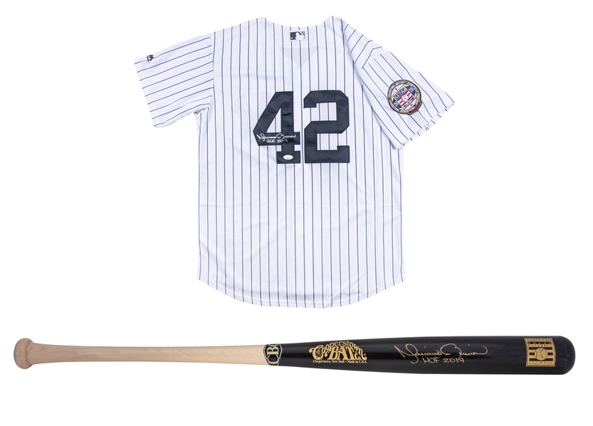 Mariano Rivera Autographed New York Yankees Jersey Inscribed HOF 2019
