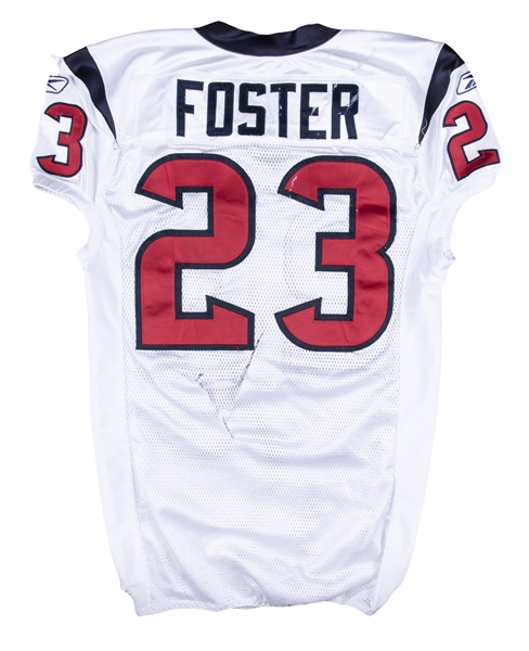 Lot Detail - 2009 Arian Foster Game Used Houston Texans Road Jersey