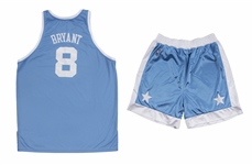 2004-05 Kobe Bryant Game Used Los Angeles Lakers Hardwood Classics 1959-60 Throwback Uniform: Jersey & Shorts