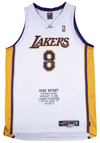 Lot Detail - Kobe Bryant Signed Los Angeles Lakers 81 Point Game ...