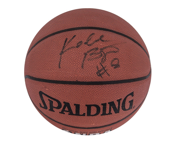 Lot Detail - Kobe Bryant Signed Spalding Basketball - Pre-NBA 
