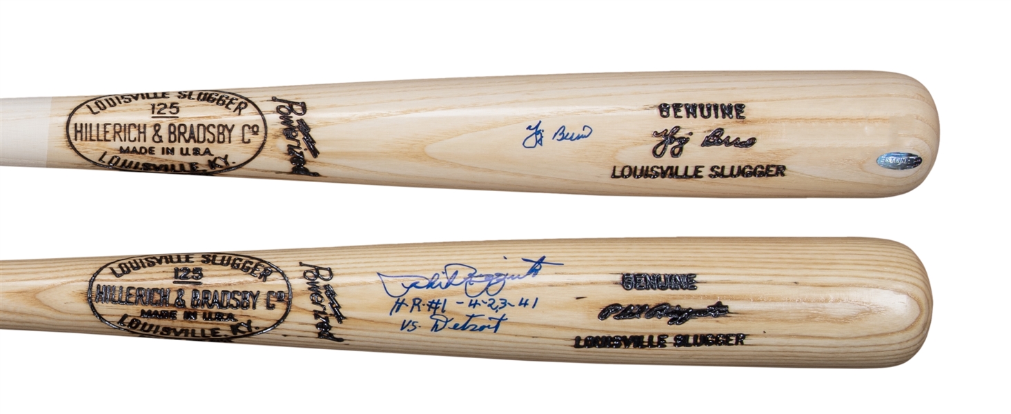 Lot Detail - Lot of (2) Yogi Berra & Phil Rizzuto Single Signed Hillerich &  Bradsby Bats (MLB Authenticated, Steiner & JSA)