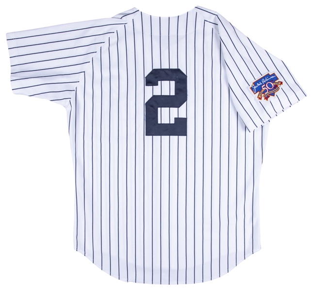 jeter game used jersey
