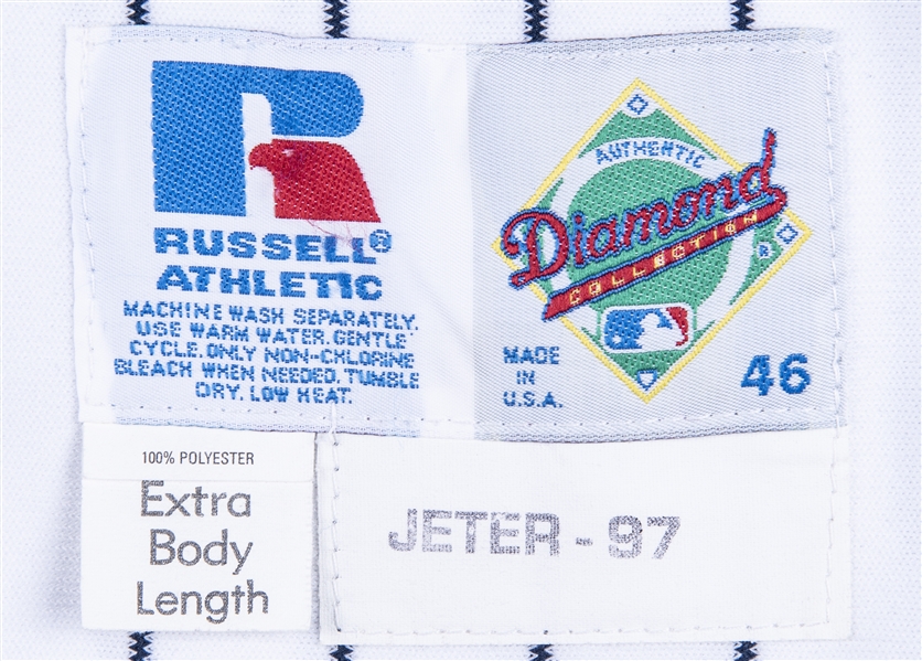 Lot Detail - 1997 Derek Jeter Game Used New York Yankees Home Jersey  (Sports Investors Authentication)