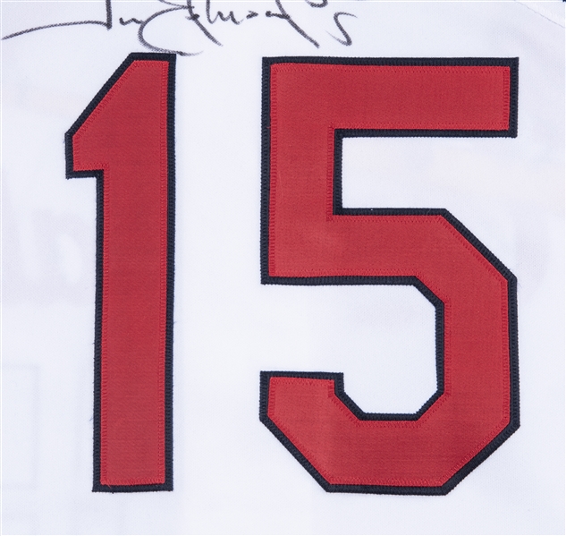 2000 Jim Edmonds Game Worn & Signed St. Louis Cardinals Jersey &, Lot  #57130