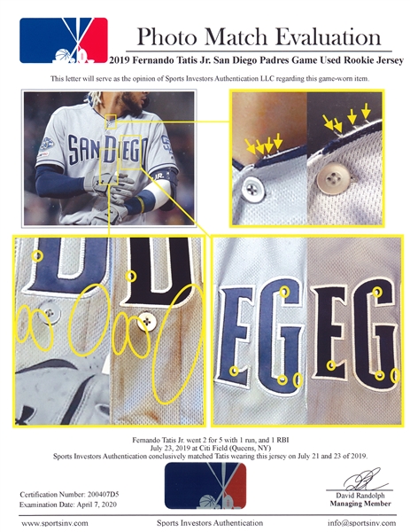 2019 San Diego Padres Blank # Game Isssued Grey Jersey 46 SDP1335