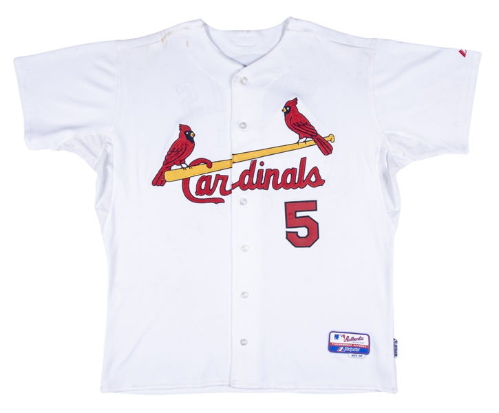 Youth Albert Pujols Majestic White Home Cool Base Player Jersey
