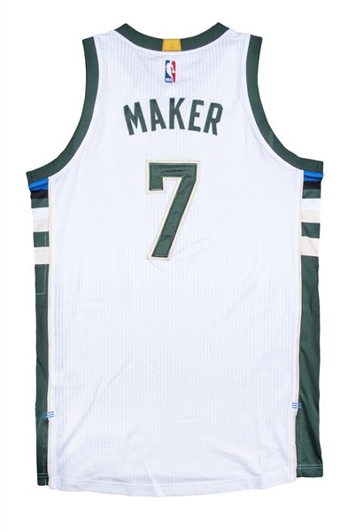 Lot Detail - Lot of (2) Thon Maker Game Used and Issued Milwaukee Bucks  Jerseys (NBA/MeiGray)