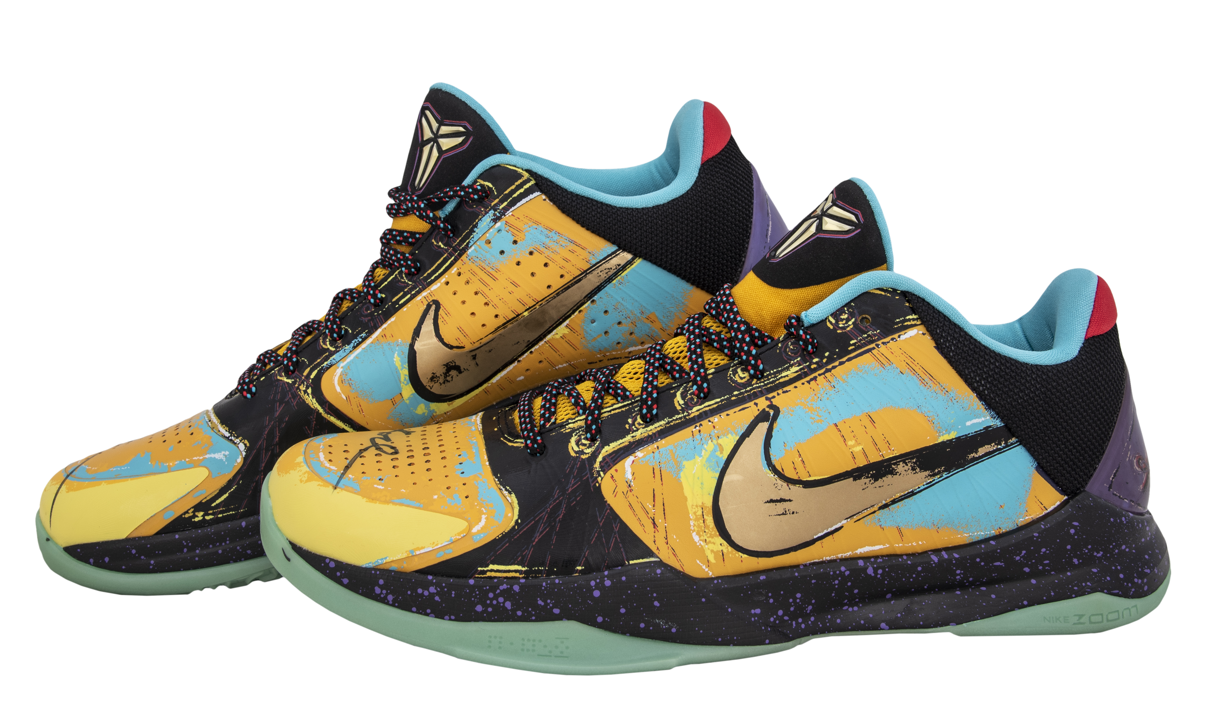 Lot Detail - Kobe Bryant Signed Nike Kobe V Finals MVP Prelude Sneakers ... Kobe 5 Prelude On Feet