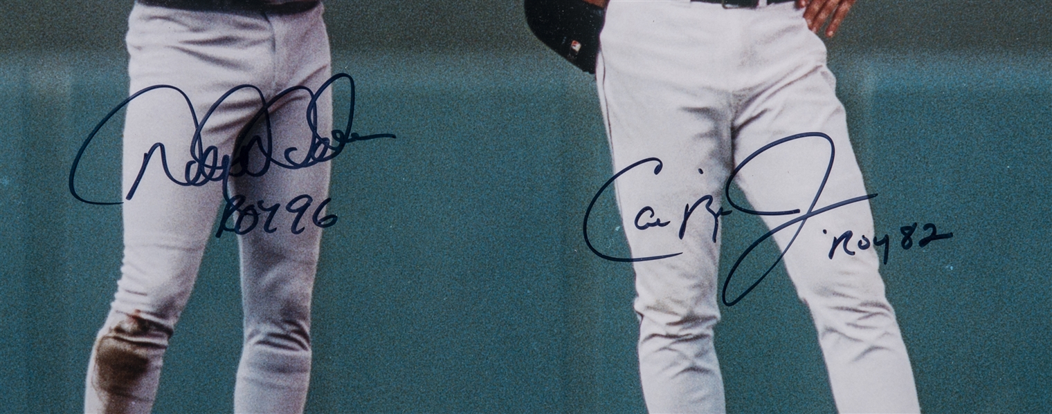 Cal Ripken Jr Framed Signed Autographed Jersey Steiner COA Baltimore  Orioles