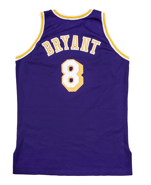 1996-97 Kobe Bryant Game Used Purple Road Jersey - Rookie Season (DC Sports LOA & Sports Investors Authentication) 