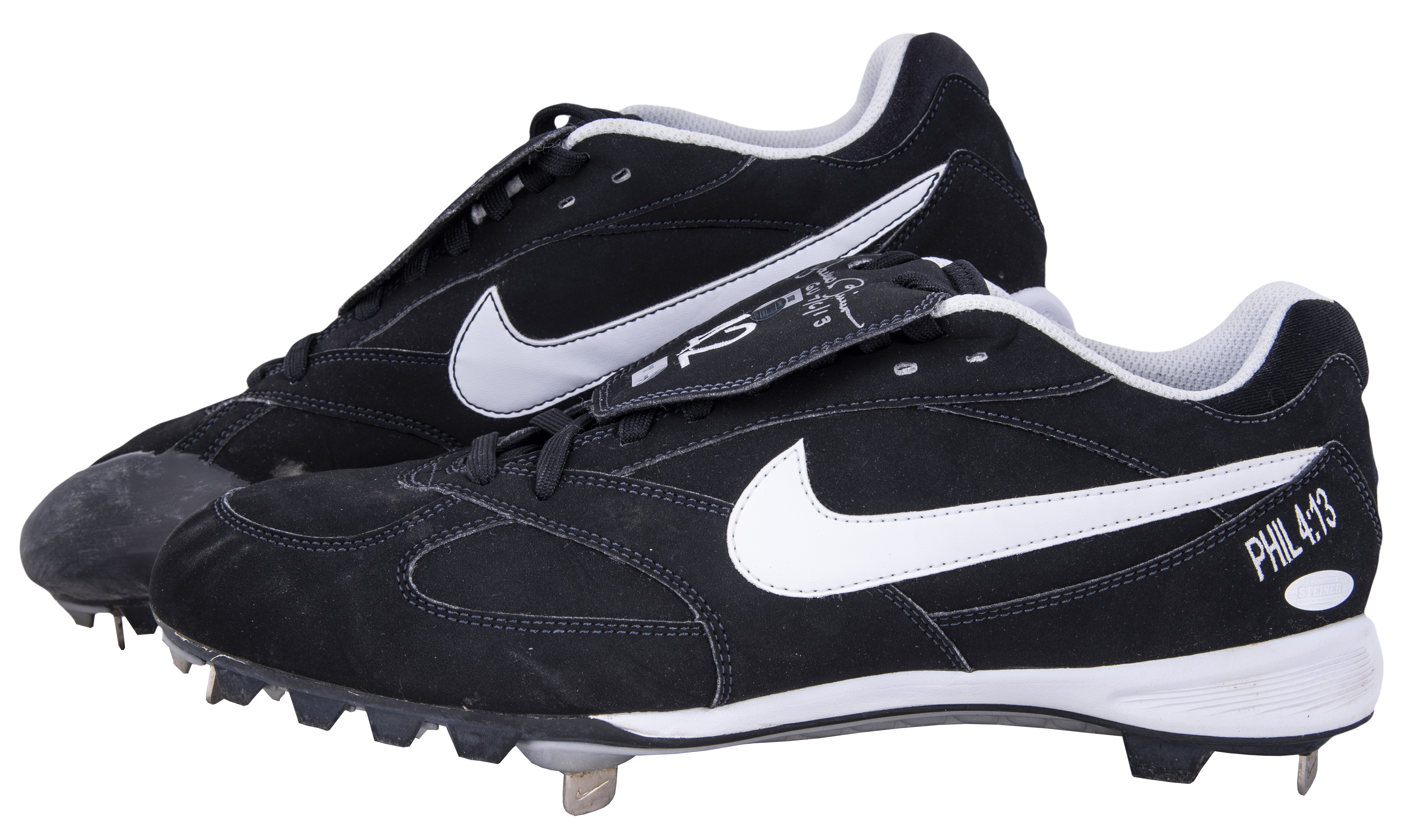 Lot Detail - 2013 Mariano Rivera Game Used, Signed & Inscribed Cleats