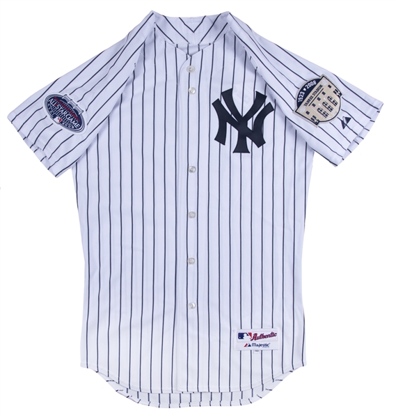red white and blue yankees jersey