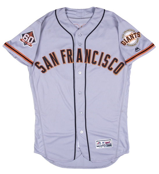 Lot Detail - 2018 Evan Longoria Game Used & Signed San Francisco Giants Road  Jersey (MLB Authenticated & Beckett)