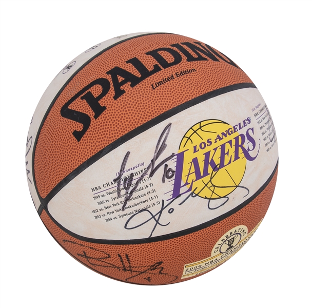 Sold at Auction: 2002 NBA All-Star Game autographed basketball - (21)  signatures incl. Jordan and Kobe.