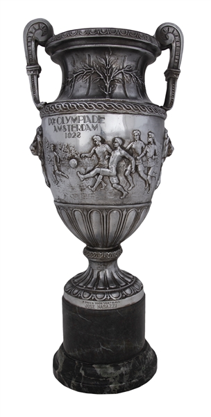 Lot Detail 1928 Amsterdam Olympic Games Trophy Awarded To Uruguayan Captain Jose Nasazzi For The World Football Championship