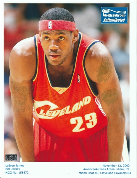 Lot Detail - 2003-04 LeBron James Cleveland Cavaliers Rookie Game