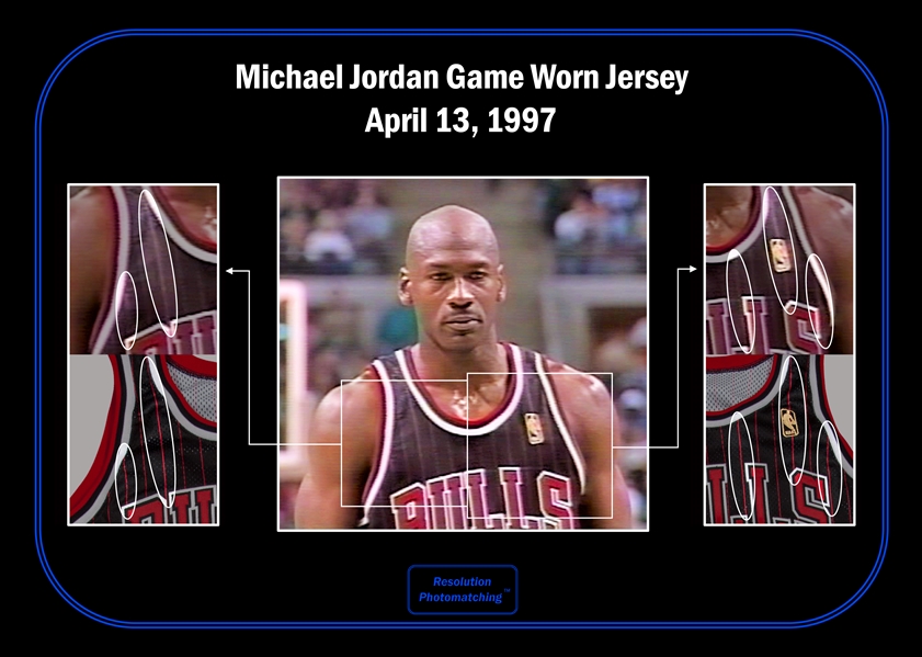 1996-97 Michael Jordan NBA Finals Game Worn Jersey. A fifth World