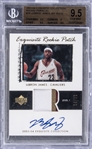 2003-04 UD "Exquisite Collection" #78 LeBron James Signed Rookie Card (#14/23) – "Rookie Patch Parallel" (RPP) – BGS GEM MINT 9.5/BGS 10