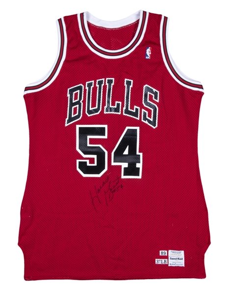 1989-90 Horace Grant Signed Game Worn Chicago Bulls Jersey., Lot #81701