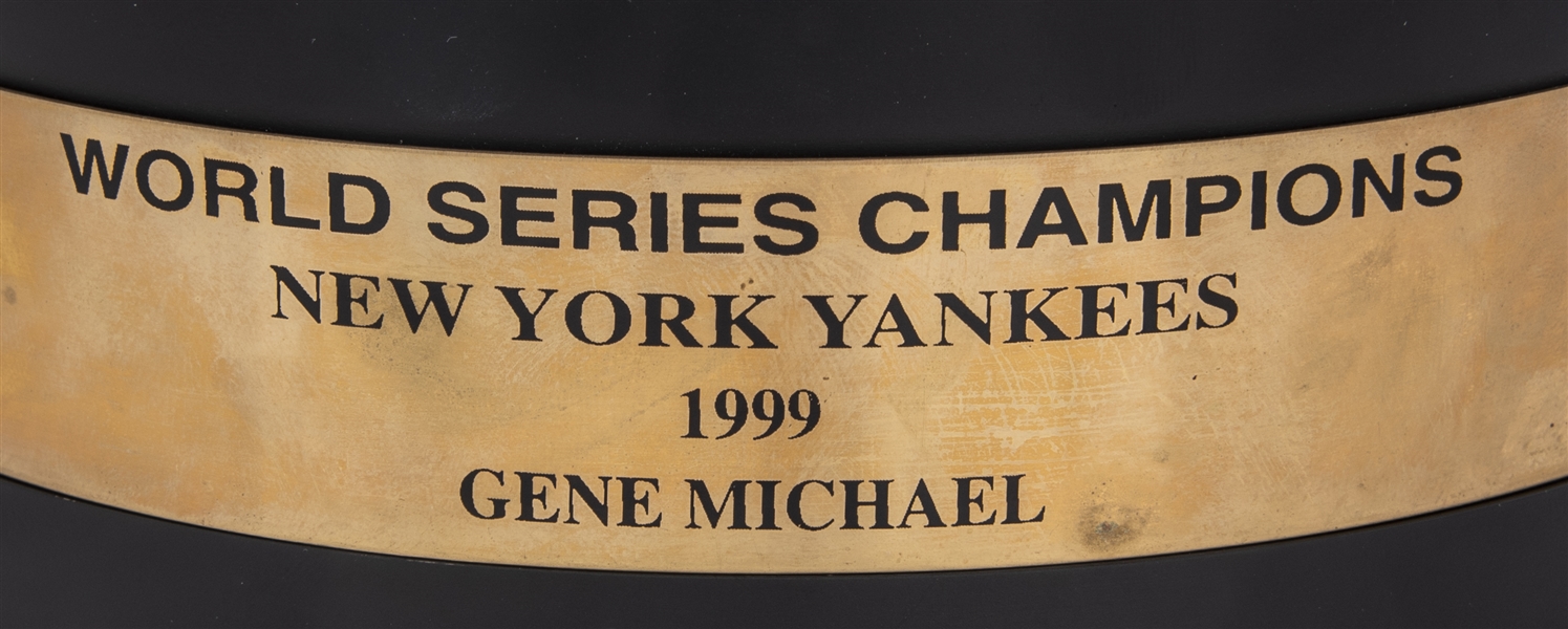 Lot Detail - 1999 New York Yankees World Series Trophy Presented to Gene  Stick Michael