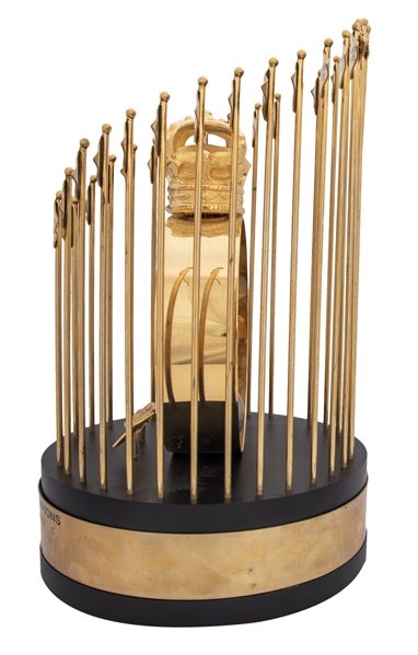 Sold at Auction: 1999 New York Yankees World Series replica trophy.