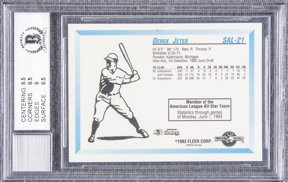1993 Fleer Procards Greensboro Hornets Baseball Card Set - VCP Price Guide