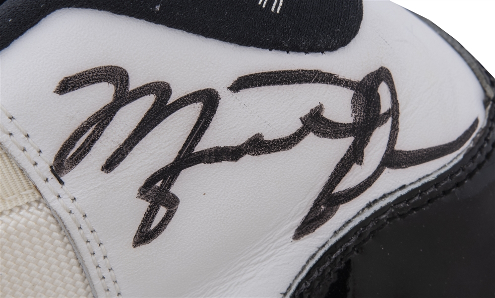 A Pair of Nike 'Concords' Worn by Michael Jordan Just Sold for $92,135