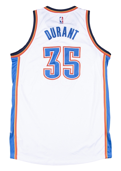 Kevin Durant - Oklahoma City Thunder - Game-Worn Jersey - 2015-16 Playoffs