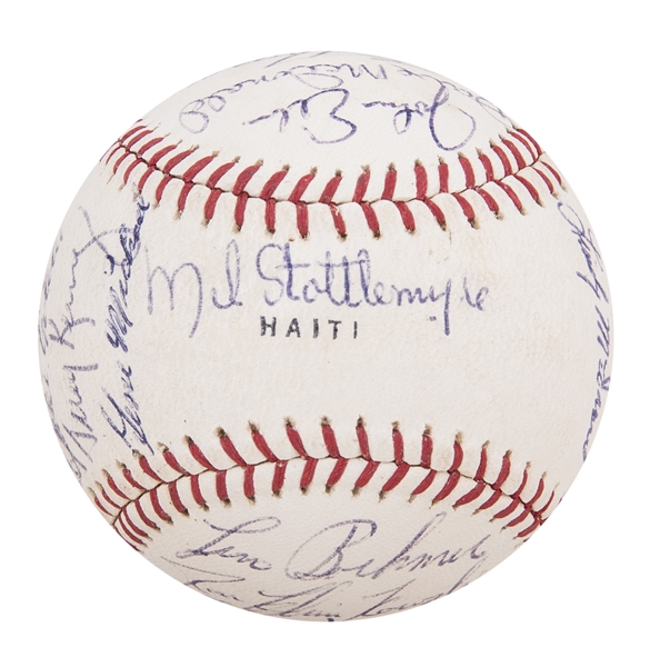 At Auction: Yankees Team Signed Balls All Featuring Thurman Munson