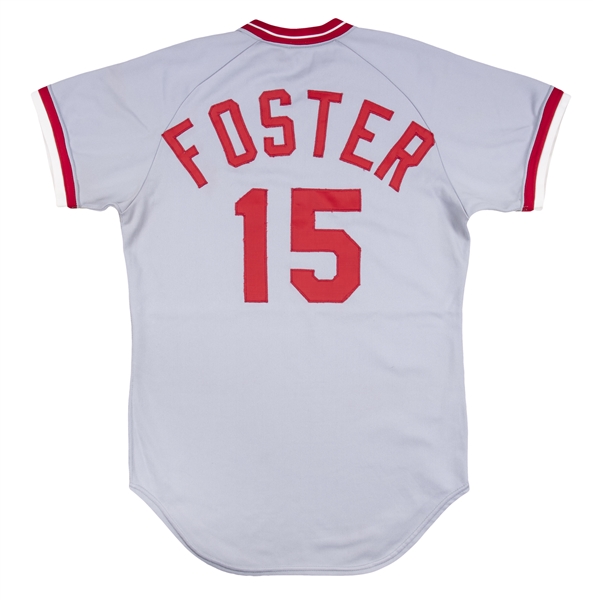 Lot Detail - 1981 George Foster Game Used & Photo Matched Cincinnati Reds  Road Jersey (Sports Investors Authentication)