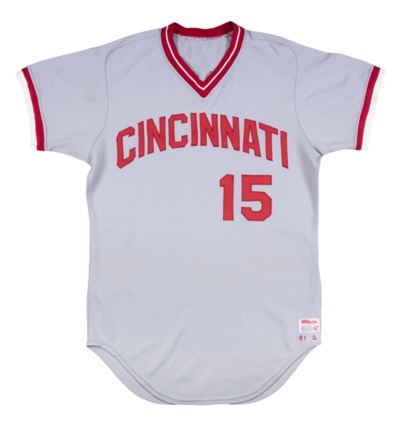 Lot Detail - 1981 George Foster Game Used Cincinnati Reds Road Jersey