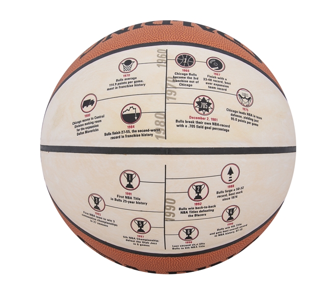 Lot Detail - 1997 Chicago Bulls NBA Champions Commemorative Spalding  Basketball
