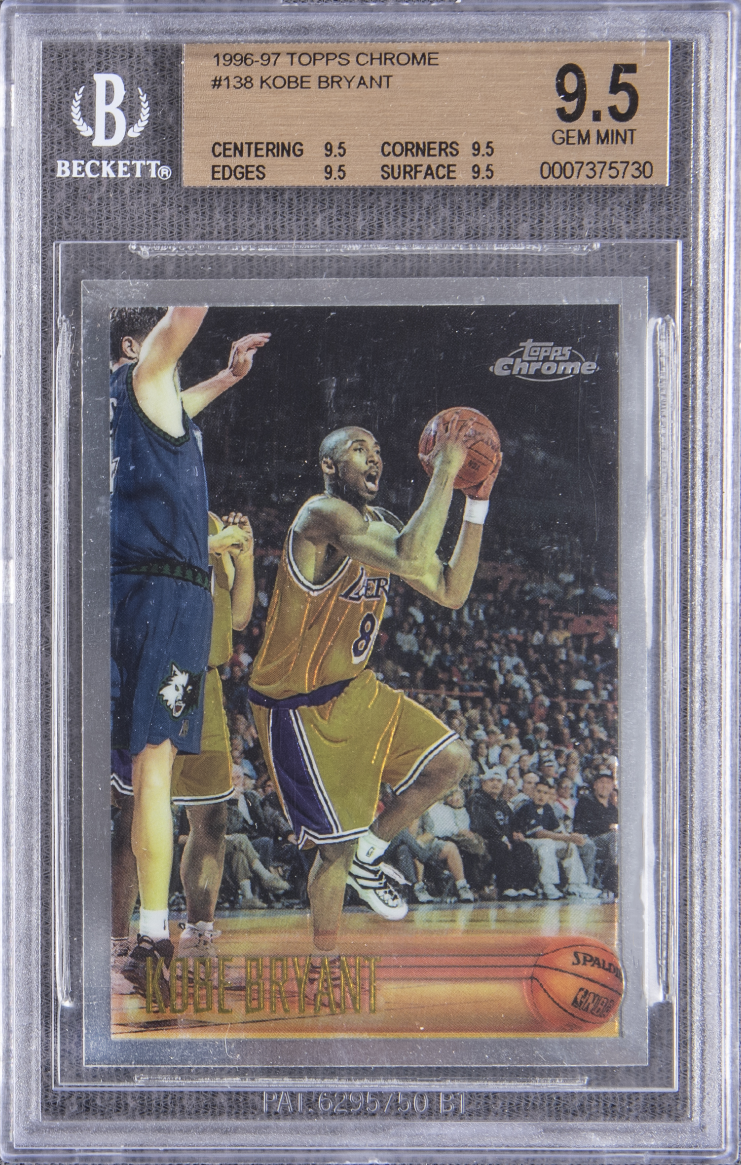 Lot Detail - 1996-97 Topps Chrome #138 Kobe Bryant Rookie Card – BGS