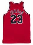 1997-98 Michael Jordan Eastern Conference Finals Game Used Chicago Bulls Road Jersey Photo Matched To Games 3 & 4 vs Pacers (Bulls LOA, MeiGray & Sports Investors)- Famous "Last Dance" Jersey