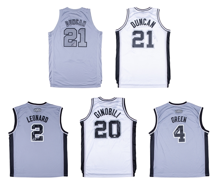 spurs signed jersey
