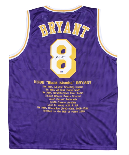 Lot Detail - Kobe Bryant Signed Los Angeles Custom Jersey With ...