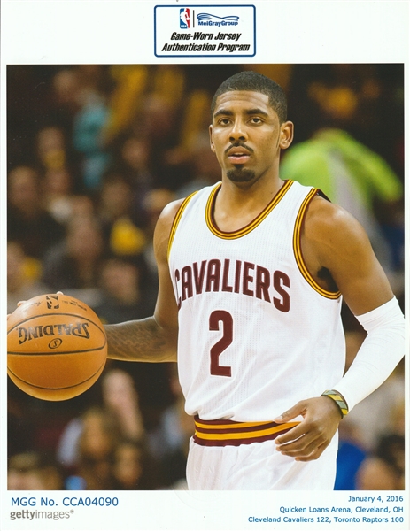 Lot Detail - 12/10/2013 Kyrie Irving Cleveland Cavaliers Game-Used Home  Jersey (NBA LOA • 37-Point Performance)