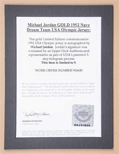 1992 USA Basketball the Dream Team signed jersey Michael Jordan, Scott –  Awesome Artifacts