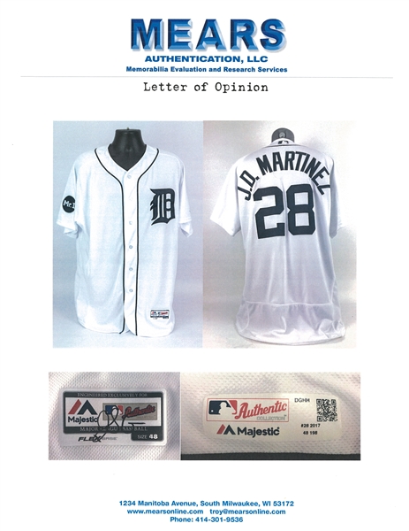 Lot Detail - 2015 J.D. Martinez Game Used Detroit Tigers 4th of July  Alternate Jersey Used on 7/4/2015 For Career Home Run #69 (MLB  Authenticated & Resolution Photomatching)