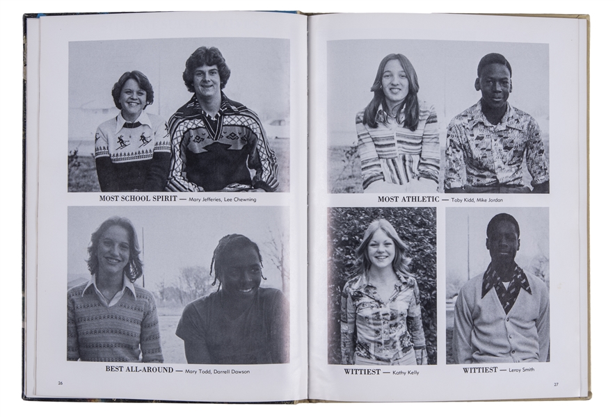 Lot Detail - 1976-1978 Michael Jordan Middle School Yearbook
